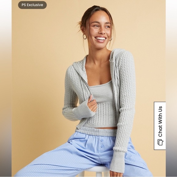 Beverly and beck Tops - Beverly and beck matching knit hoodie and top